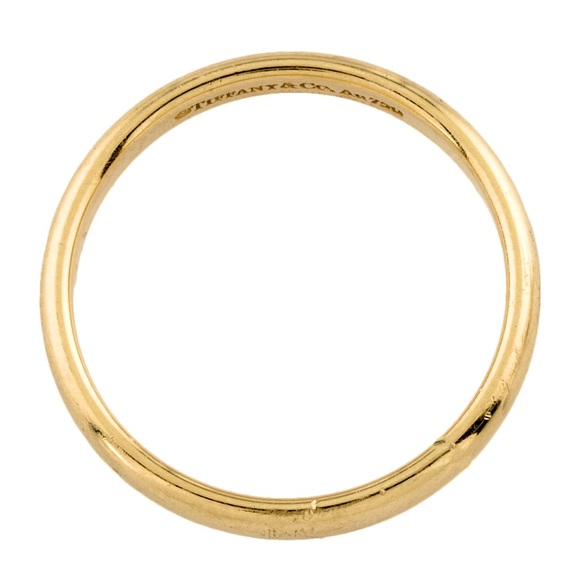 NFS Tiffany & Co. 18K Gold Tiffany Forever Ring 3mm Size 8.5 ~ Authentic ✨ - Picture 13 of 14